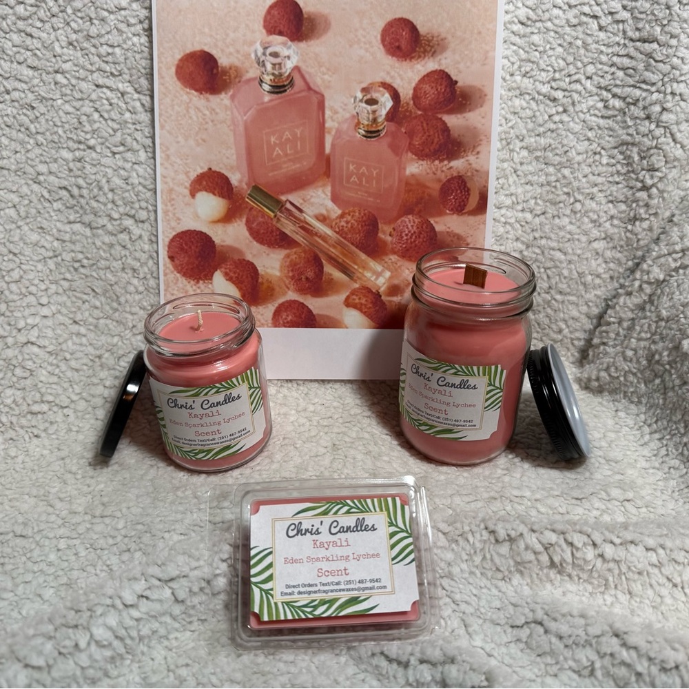 Kayali Eden Sparkling Lychee Scent Candle Bundle (type)